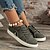 cheap Women&#039;s Sneakers-Women&#039;s Sneakers Loafer Mules Comfort Shoes Daily Street Culture Flat Heel Minimalism Walking Canvas Denim Lace-up Black Pink