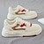 ieftine Adidași de Damă-Pentru femei Adidași Pantofi albi Pantofi de tată În aer liber Zilnic Vară Dantelă Platformă Vârf rotund Sportiv Casual Plimbare PU Dantelat Alb Mov Maro