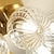お買い得  グローブデザイン-モダンなフラッシュマウントシーリングライトゴールドアンティーク真鍮6灯器具ミッドセンチュリーガラスグローブシャンデリア銅シーリングライトペンダント用リビングルームベッドルームダイニングルームキッチン