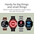 tanie Smartwatche-696 SK48 Inteligentny zegarek 1.62 in Inteligentny zegarek Bluetooth Krokomierz Powiadamianie o połączeniu telefonicznym Rejestrator snu Kompatybilny z Android iOS Męskie Odbieranie bez użycia rąk