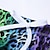 preiswerte kurz schwimmen-Herren Bademode Badehosen Täglich Strand Atmungsaktiv Schnelltrocknend Kordelzug Elastische Taille Leopard Kurz Sport Brautkleider schlicht Sportkleidung Blau Grün Mikro-elastisch