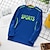 cheap Tees &amp; Shirts-Kids Boys Quick-drying T shirt Tee Solid Color Letter Long Sleeve Crewneck Children Top School Adorable Daily Spring Fall Black 7-13 Years