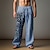 זול מכנסי כותנה פשתן לגברים-בגדי ריקוד גברים וינטאג&#039; עלה דקל מכנסי פשתן מכנסיים מותן בינוני בָּחוּץ לבוש יומיומי לבוש רחוב סתיו חורף רגיל