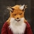 cheap Photobooth Props-Carnival  Animal Fox Hair Mask Mouth Can Be Opened Bar Tiktok Halloween TablePerformance Props