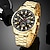 baratos Relógios Quartz-3 unidades/conjunto, relógio de quartzo de aço inoxidável com calendário masculino &amp; colar &amp; conjunto de pulseira
