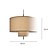 abordables Diseño de Linterna-Lámpara colgante LED, lámpara de tambor contemporánea, 3 luces, pantalla de tela de estilo rústico, lámpara colgante, lámpara colgante para cocina, sala de estar, dormitorio, restaurante