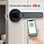 billige Dørlåser-WAFU WF-F4 Aluminiumslegering Lås / Passord Fingeravtrykkslås / Intelligent lås Smart hjem sikkerhet iOS / Android System Fingeravtrykk opplåsing / Lås opp passord / Nøkkelopplåsing Husholdning