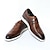 cheap Men&#039;s Oxfords-Men&#039;s Dress Sneakers Leather Italian Full-Grain Cowhide Slip Resistant Lace-up Black Brown