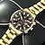 abordables Relojes de Cuarzo-3 unids/set, reloj de cuarzo de acero inoxidable con calendario para hombre &amp; collar &amp; conjunto de pulsera