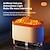 cheap Humidifiers &amp; Dehumidifiers-300ML 7 Colorful Lights Volcano Flame Diffuser Volcano Humidifier Diffuser Essential Oils Mini Diffuser Aroma Diffuser for Home