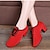Недорогие Обувь для танцев-Жен. Тренировочная танцевальная обувь Выступление Учебный На каблуках Цветы Кубинский каблук Круглый носок Шнуровка Взрослые Черный Красный