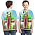 tanie chłopięce koszulki 3D-Dla chłopców 3D Kreskówki T-shirt Koszula Krótki rękaw Druk 3D Lato Aktywny Sport Moda Poliester Dzieci 3-12 lat Półgolf Na zewnątrz Codzienny Regularny