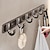 cheap Robe Hooks-Wall Mounted Towel Bar No Punching Space Aluminum Clothes Hook Bathroom Bathroom Clothes Hook Door Back Hook Clothes Hanger Kitchen Strong Adhesive Hook