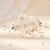 baratos Capacete de Casamento-Pentes de cabelo Peça para Cabeça Strass Liga Casamento coquetel Elegante Luxo Com Pedrarias Perola Imitação Capacete Chapéu