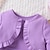 お買い得  セット-２個 幼児 女の子 グラフィック ドレスセット セットする 長袖 活発的 学校 コットン 3～7歳 春 ピンク パープル ブラウン