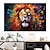 رخيصةأون مطبوعات حيوانات-لوحة فنية جدارية من القماش مطبوعة على شكل أسد مهيب وملصقات وصور للوحة قماشية مزخرفة لغرفة المعيشة بدون إطار