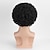 cheap Costume Wigs-Synthetic Wig Curly With Bangs Machine Made Wig Short Natural Black #1B Synthetic Hair Men&#039;s Cosplay Soft Party Black