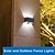 abordables Lumières de Noël-Applique murale LED solaire éclairage haut et bas 2 modes pour éclairage extérieur lampe de jardin solaire extérieure étanche IP65 pour cour porte de garage couloir décor de jardin lumière