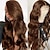 cheap 360 Lace Wigs-Ishow Hair Chocolate Brown front lace Live wig Women&#039;s Body Wave HD Transparent 360 full lace front wig 10-30inch