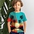 preiswerte 3D-T-Shirts für Jungen-Jungen 3D Kokosnussbaum T-Shirt Hemd Kurzarm 3D-Druck Sommer Urlaub Tropisch Hawaiianisch Polyester kinderkleidung 3-12 Jahre Rundhalsausschnitt Outdoor Casual Täglich Regular Fit