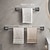billiga Badrumsmaskinvara-1st enkelstav handduksstång duschhanddukshängare för badrum väggmonterad handdukshållare multifunktionell handduksförvaring badrumstillbehör