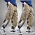 cheap Bottoms-Kids Boys Pants Trousers Pocket Letter Soft Comfort Pants School Fashion Cool Black Army Green Brown Mid Waist