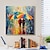olcso Portrék-esős nap kortárs kézzel festett esős táj olajfestmény gyönyörű esős festmény modern művészet absztrakt vastag kés művészet otthoni fali dekorációhoz keret nélkül
