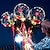 cheap Decorative Lights-Benedict LED Luminous Balloon Rose Bouquet 1 Set for Women Girlfriend Wife Anniversary Party LED Luminous Balloon Rose Bouquet for Women Girlfriend Wife Anniversary Festival