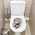 ieftine Abțibilde de Perete Decorative-Autocolante amuzante pentru capac de toaletă pentru pisoi, autocolante pentru scaunul de toaletă pentru pisoi 3d, coajă rezistentă la apă &amp; stick toaleta decor animal decor pentru baie toaleta