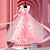 billige Dukketilbehør-prinsesse magisk klær designer barneklær håndlagde klær DIY lim jente puslespill leketøy materialpakke