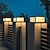 billiga Postljus-ip54 utomhuspelarlampor fyrkantiga staketpelarstolpar för gårdsdekoration enkel pelare lykta pelarlampor gångvägar, trädgård
