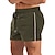 ieftine pantaloni scurți activi pentru bărbați-Bărbați Pantaloni Scurți Sport Ieșire Sfârșit de săptămână Alergat Casual Cordon Talie elastică Simplu Lungimea genunchiului Gimnastică Îmbrăcăminte de Sport  Negru Verde Militar Micro-elastic