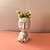 abordables Statues-pot de fleurs en forme de visage, joli visage de dame serrant une plante de chat, grands pots pour plantes d&#039;intérieur et d&#039;extérieur, jardinière de cactus en résine avec trou de drainage