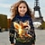 cheap Girl&#039;s 3D Hoodies&amp;Sweatshirts-Girls&#039; 3D Fox Hoodie Pullover Long Sleeve 3D Print Spring Fall Active Fashion Cute Polyester Kids 3-12 Years Hooded Outdoor Casual Daily Regular Fit