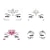 abordables Cadeaux-AUTOCOLLANTS TATOUS CARNAVAL Avec des autocollants de diamant en cristal Autocollants de visage décoratifs en acrylique pour les musiques de danse Économiser l'eau Cadeau de Saint-Valentin