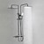 Недорогие Смесители для душа-Душевая система Устанавливать - Ручная лейка входит в комплект Современный Электропокрытие Внешнее крепление Керамический клапан Bath Shower Mixer Taps