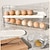お買い得  キッチン収納-冷蔵庫用2段卵ホルダー、自動ローリング卵収納ラック、キッチン用冷蔵庫収納オーガナイザー、冷蔵庫キッチン用サイドドア卵ボックス、家庭用