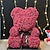 cheap Wedding Decorations-Rose Bear Artificial Foam Flowers with LED Light &amp; Plastic Gift Box- Perfect Romantic Gift for Valentine&#039;s Day, Mother&#039;s Day, Anniversary, Wedding, Birthday, Thanksgiving, and Christmas 25cm/10inch