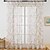 billige Gennemsigtige gardiner-blomsterprint semi-gennemsigtigt gardin teenagepiger soveværelse gardiner sæt vinduespanel voile drapering til pigeværelse/børneværelse/vuggestue/stue 1 panel