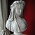 cheap Statues-Lady Statue, Veiled Lady Bust Greek Goddess Statue Abstract Victorian Veiled Maiden Statue Statue Home Decor Aesthetic for Home Art Collection Ornament