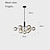 tanie Design sputnikowy-9 świateł 110 cm Wisiorek Lantern Desgin Projektowanie wysp Lampy widzące Miedź Szkło Styl artystyczny Elegancki Mosiądz Nowoczesny Styl skandynawski 110-120V 220-240V