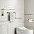 billige Badeværelsestilbehørssæt-3-delt håndklædeholder i rustfrit stål - inkluderer håndklædestang, toiletpapirholder og krog - fås i 4 finish: poleret krom, børstet nikkel, sort og børstet guld