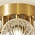 abordables Éclairages forme globe-Plafonnier moderne à encastrer doré en laiton antique à 6 lumières, lustre en forme de globe en verre du milieu du siècle, plafonnier en cuivre pour salon, chambre à coucher, salle à manger, cuisine
