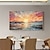 billiga Landskapsmålningar-handgjord oljemålning canvas väggkonst dekor original solnedgångar full för heminredning med sträckt ram utan inner ram målning