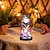 abordables Lampes décoratives, gadgets-Guirlande lumineuse LED romantique en forme de rose enchantée dans un dôme en verre – cadeau parfait pour la fête des mères, les mariages, la Saint-Valentin et les anniversaires (piles non incluses).