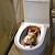 levne Dekorativní samolepky na zeď-3D nálepka na toaletu se zvířetem štěněte kočky, nálepka na zeď pro domácí dekoraci, samolepicí vodotěsná a oleji odolná nálepka