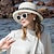 billige Festhatte-hatte fiber bøttehat stråhat solhat bryllup teselskab elegant britisk med perlebånd hovedbeklædning hovedbeklædning