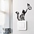 Χαμηλού Κόστους Διακοσμητικά Αυτοκόλλητα Τοίχου-Αυτοκόλλητα τοίχου κινουμένων σχεδίων, αυτοκόλλητα τοίχου με πεταλούδα γάτα, αφαιρούμενα αυτοκόλλητα τοίχου pvc για σκηνικό σαλονιού κρεβατοκάμαρας, διακόσμηση σπιτιού