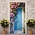 Χαμηλού Κόστους Πόρτα καλύμματα-ανοιξιάτικα λουλουδάτα καλύμματα πόρτας τοιχογραφία διακόσμηση πόρτας ταπετσαρία πόρτας διακόσμηση κουρτίνα σκηνικό πανό πόρτας αφαιρούμενο για μπροστινή πόρτα διακόσμηση εσωτερικού χώρου σπιτιού
