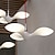 tanie Żyrandole wyjątkowe-Lampy wiszące led białe światło mewy jadalnia lampa wisząca żyrandol schody przedpokój salon kuchnia wysokie oświetlenie sufitowe ptak hotelowy żelazo i akryl, możliwość przyciemniania za pomocą